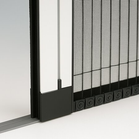 mosquitera plisada lateral para puertas 40mm