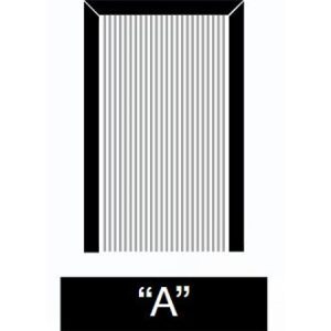 mosquitera plisada lateral para puertas 40mm