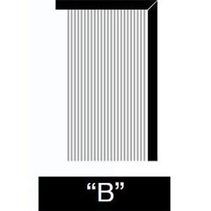 mosquitera plisada lateral para puertas 40mm