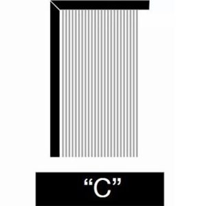 mosquitera plisada lateral para puertas 40mm