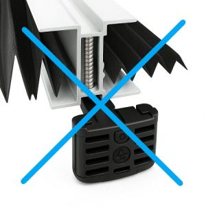 mosquitera plisada lateral para puertas 40mm