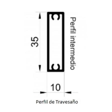 Perfil Central para Mosquitera Corredera - Imagen 2
