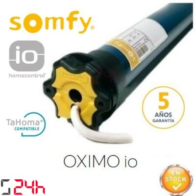 motor vía radio somfy oximo io eje 60 o 50mm