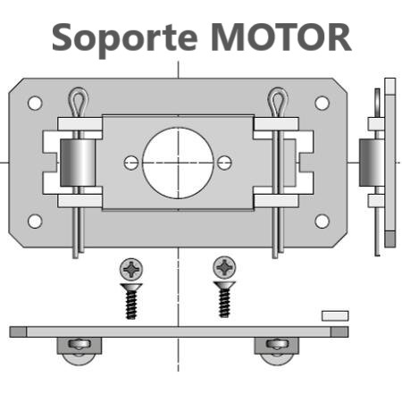 motor mecánico pulsador somfy ls 40 eje 40mm