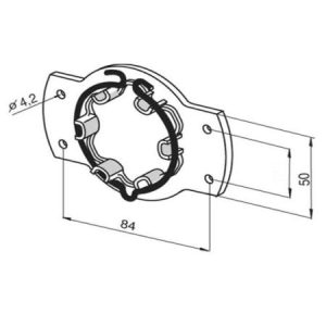 motor mecánico pulsador somfy lt 50 eje 60 o 50mm