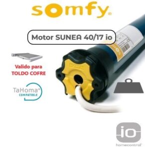 motor vía radio somfy sunea 50 io para toldo con cofre