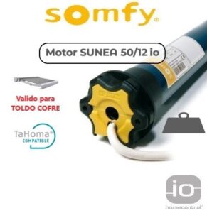 motor vía radio somfy sunea 50 io para toldo con cofre