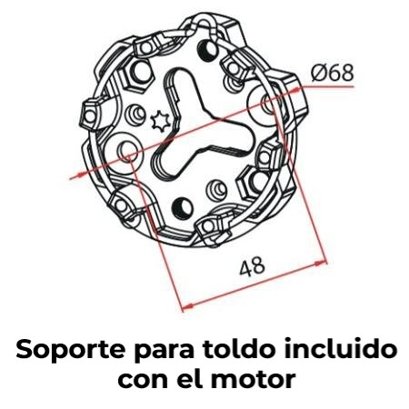 motor mecánico para pulsador cherubini roll ojiva 70 y 78