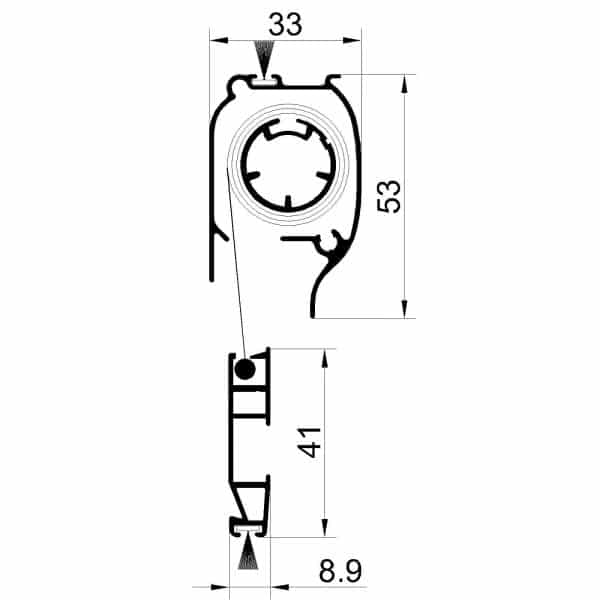 Cabezal Mosquitera Enrollable con kit - Imagen 3
