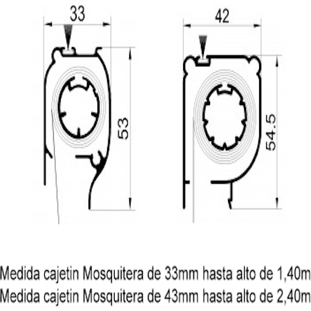 Mosquitera Enrollable tela Gran Visibilidad - Imagen 6