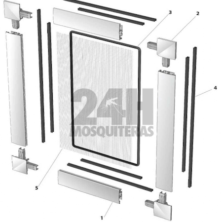 Mosquitera Corredera tela PetScreen para mascotas - Imagen 5