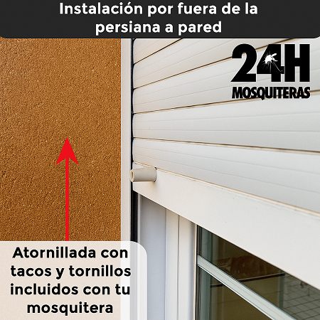 mosquitera enrollable tela black out (fabricada a medida)