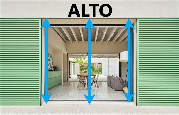 mosquitera abatible para puerta 1 hoja