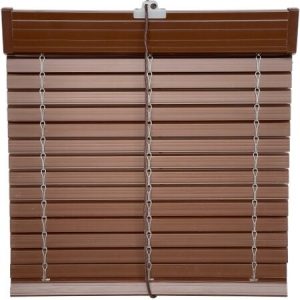 persiana alicantina pvc nogal