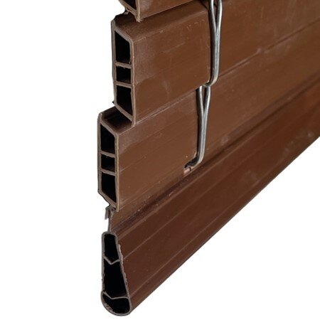 persiana alicantina pvc nogal a medida