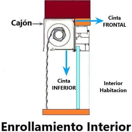 persiana cajón de aluminio exterior con lamas térmicas (sin obra)
