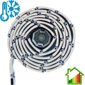 persiana enrollable de aluminio térmico curva 43mm