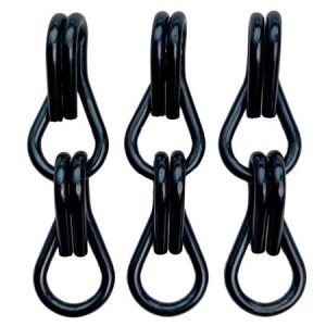 cortina cadena de aluminio negra fabricada a medida