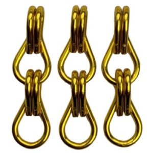 cortina cadena de aluminio oro fabricada a medida