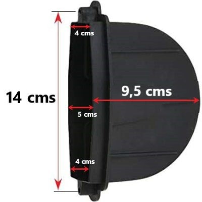 cajetín de pvc para recogedor obra