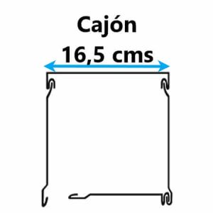 juego de testeros laterales para cajón aluminio