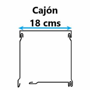 juego de testeros laterales para cajón aluminio
