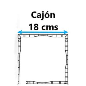 juego de testeros laterales para cajón pvc