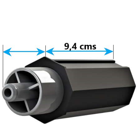 capsula de pvc telescópica con espiga para eje 40mm