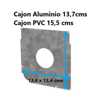 juego placas de contención para cajón persiana
