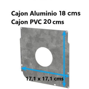 juego placas de contención para cajón persiana