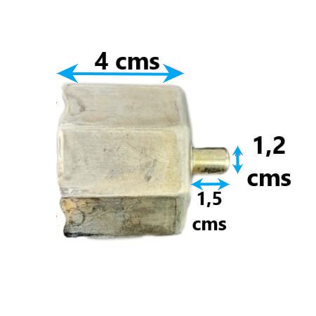 capsula metálica para eje octogonal