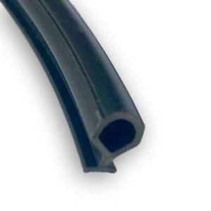 goma negra para terminal de aluminio