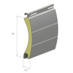 Lama persiana de Aluminio térmico 39mm curva