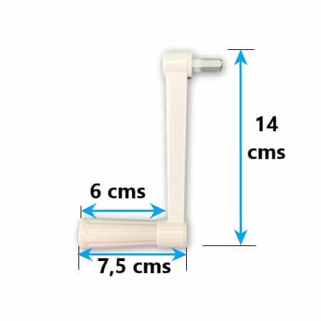 manivela para torno de embutir 40