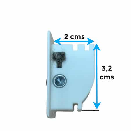 pasacintas para cajón de pvc