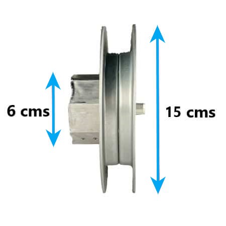 disco metálico con espiga para cinta 22mm