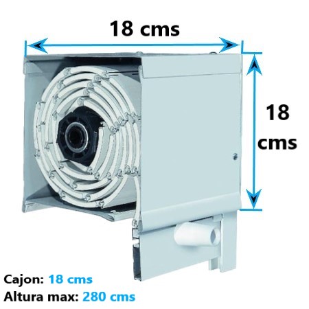 persiana cajón de aluminio exterior con lamas térmicas (sin obra)