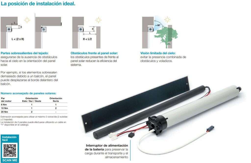 motor para persiana nice kit next solar ma