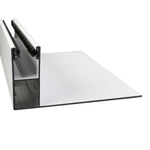 juego de guías para persiana pala lisa 120 mm